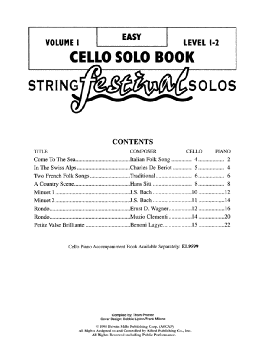 String Festival Solos, Volume 1