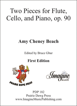 Book cover for Two Pieces for Flute, Cello, and Piano, op. 90