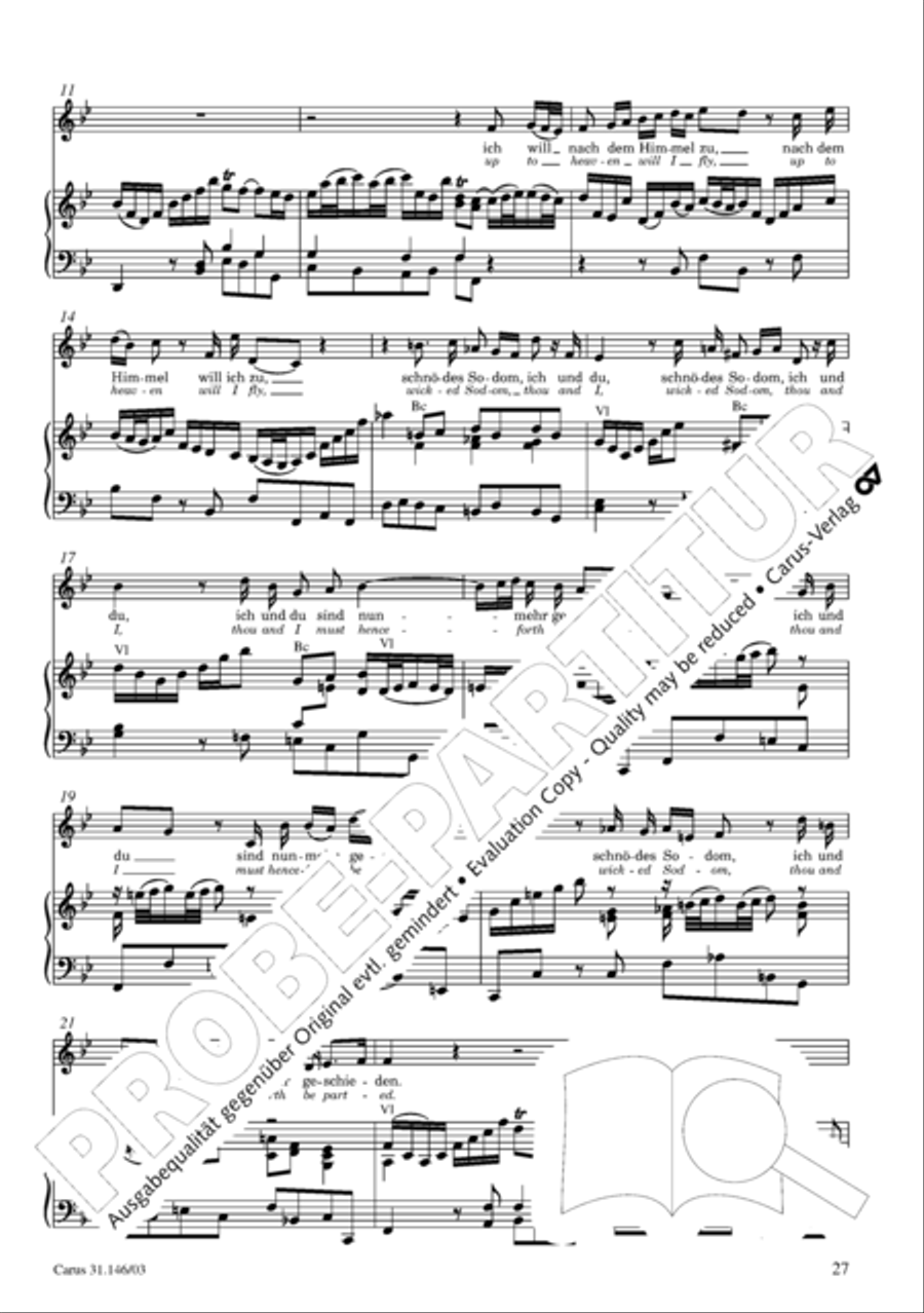 Through bitter tribulation we enter into God's kingdom (Wir mussen durch viel Trubsal in das Reich Gottes eingehen) 4-Part scores gallery preview page 28