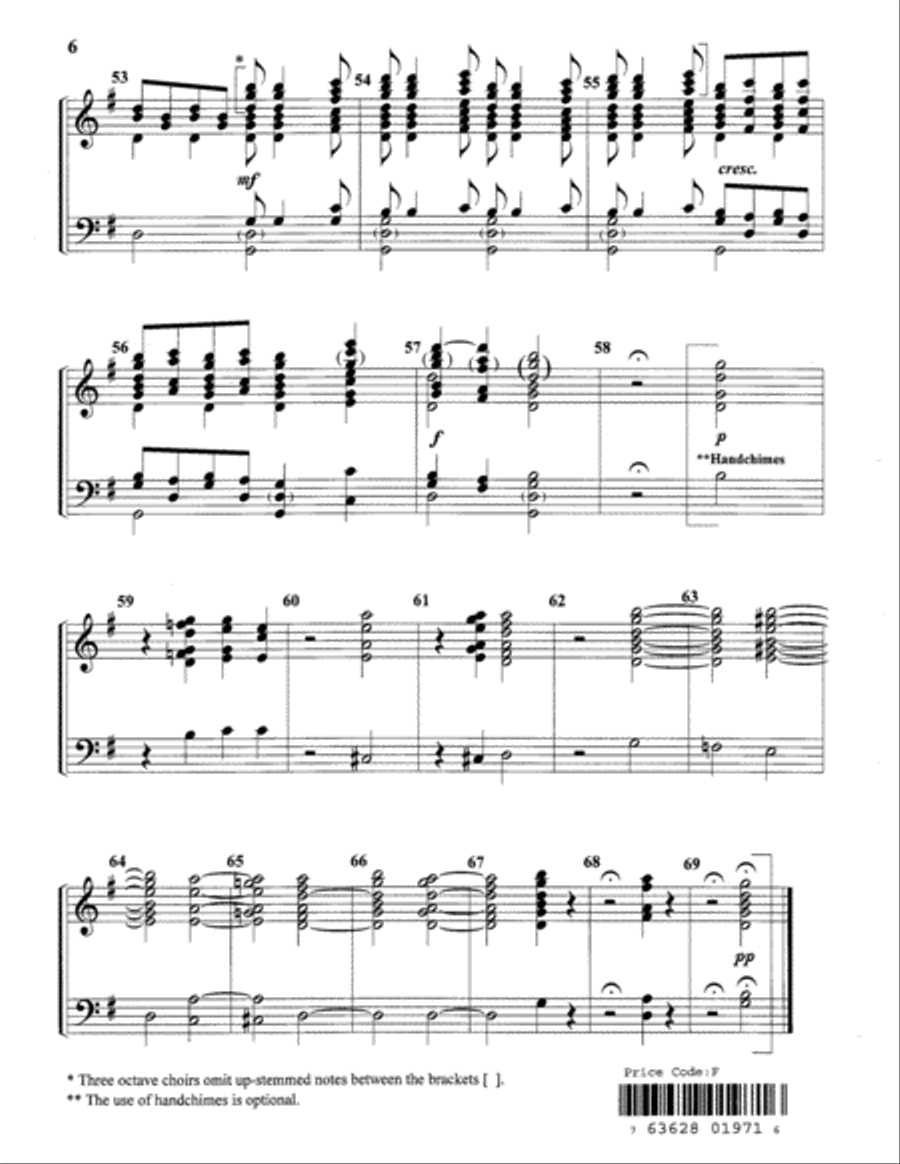 Glory to God in the Highest 4-Octaves scores gallery preview page 6