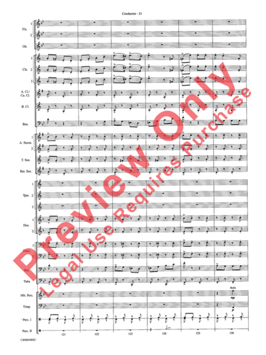 The Dam Busters Concert March Concert Band scores gallery preview page 24