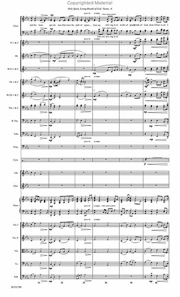 Holy Spirit, Living Breath of God - Full Orchestra Score and Parts image number null