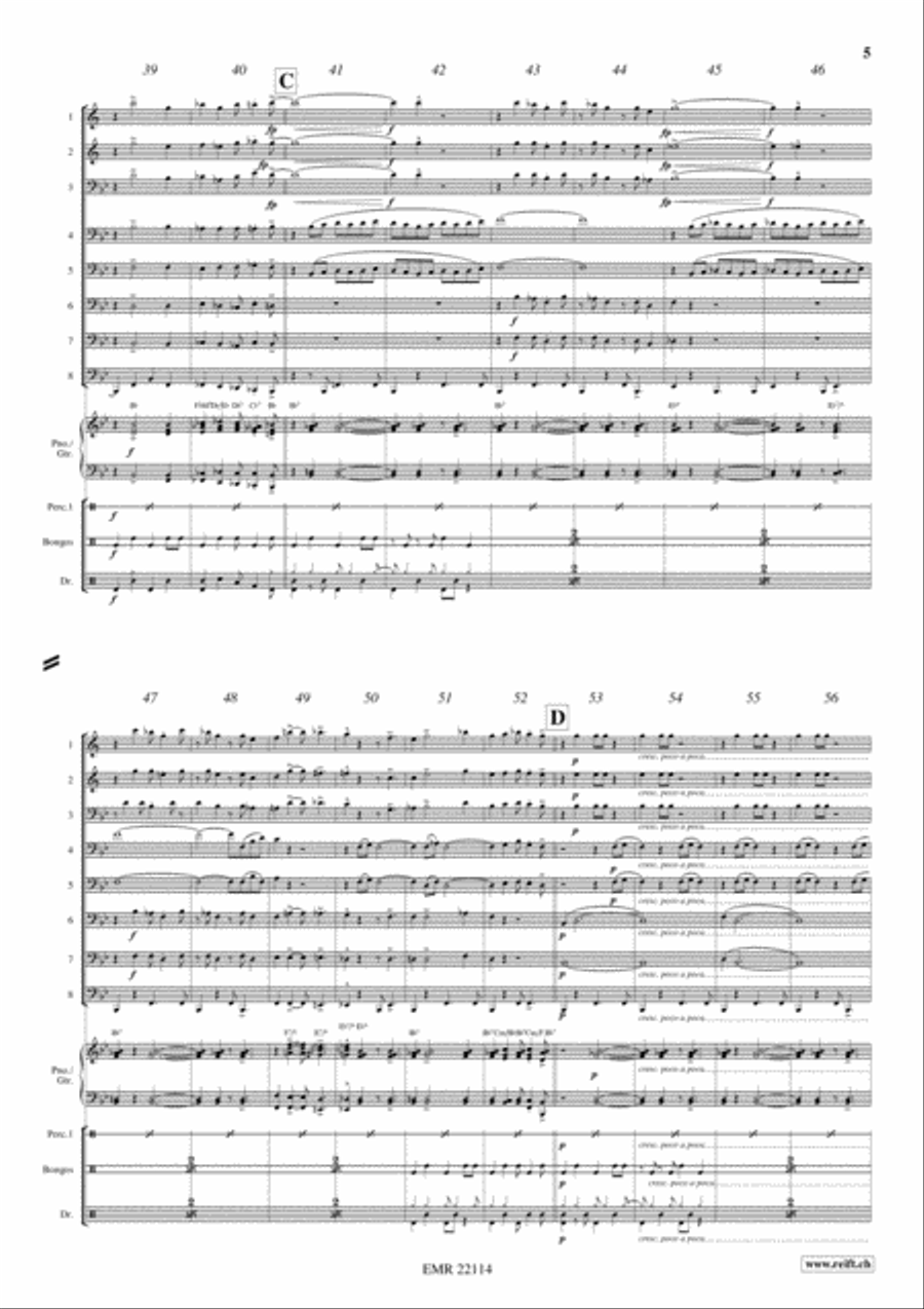 Bahia Blues Brass Ensemble scores gallery preview page 5