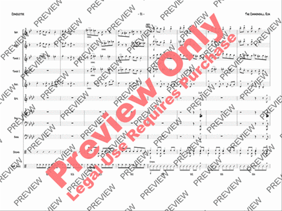 The Cannonball Run The Cannonball Run Jazz Ensemble scores gallery preview page 38