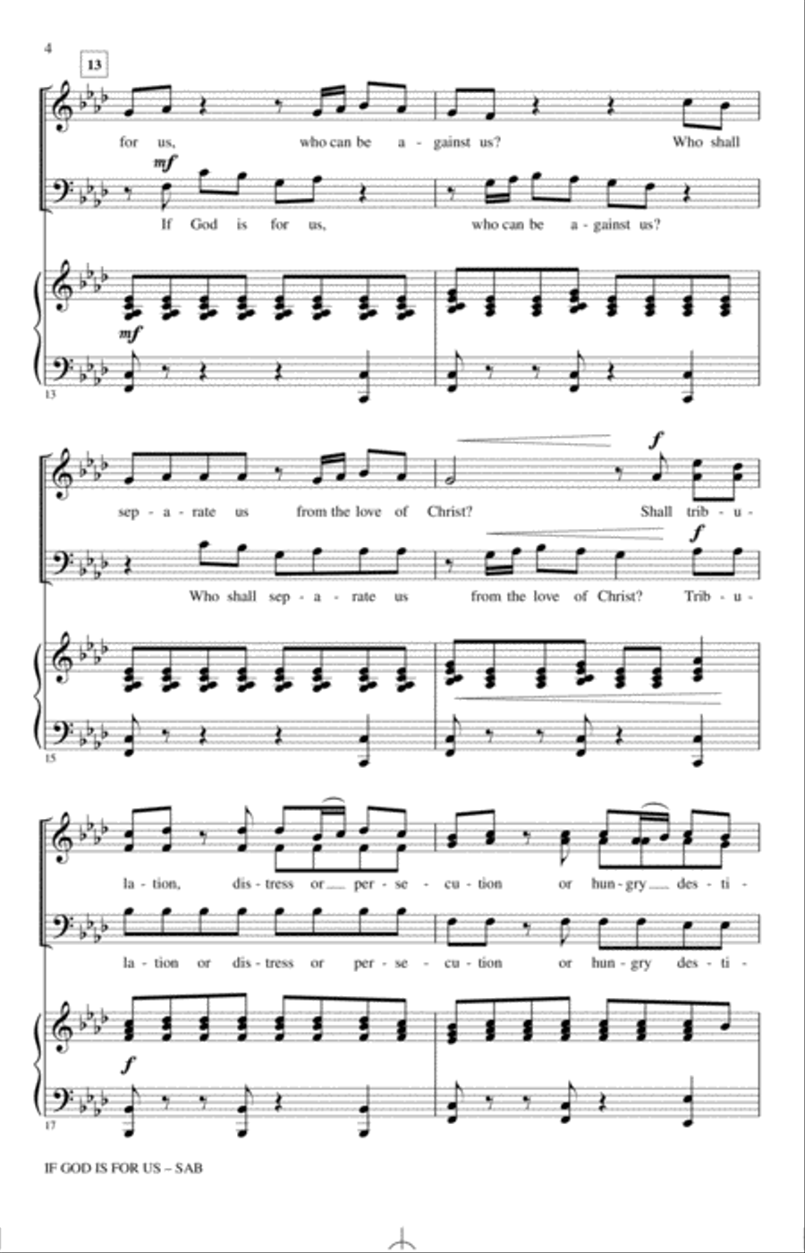 If God Is For Us 3-Part scores gallery preview page 3