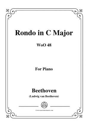 Book cover for Beethoven-Rondo in C Major,WoO 48,for piano