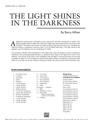 Book cover for The Light Shines in the Darkness: Score