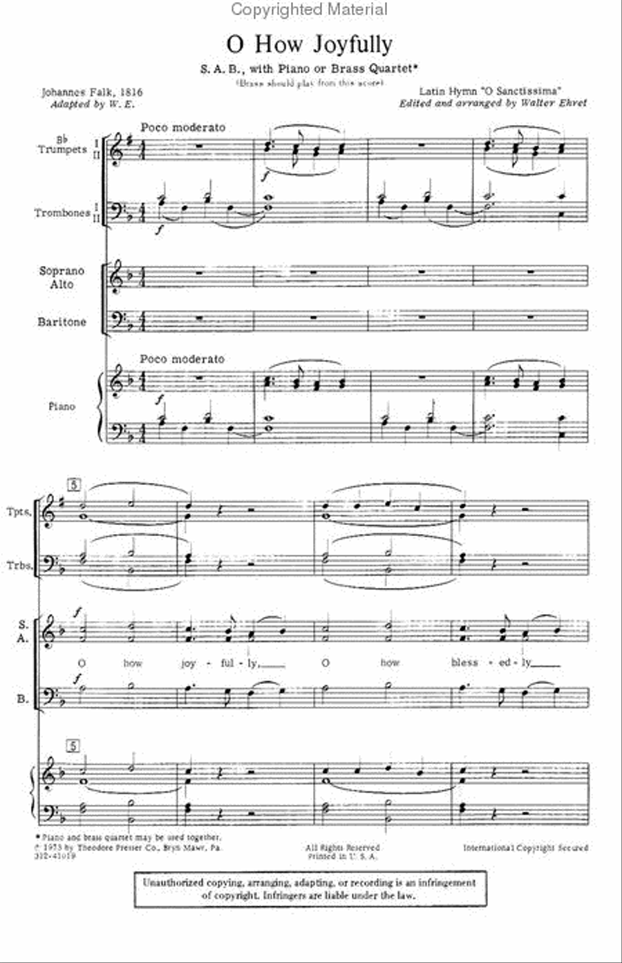 O How Joyfully Choir scores gallery preview page 2