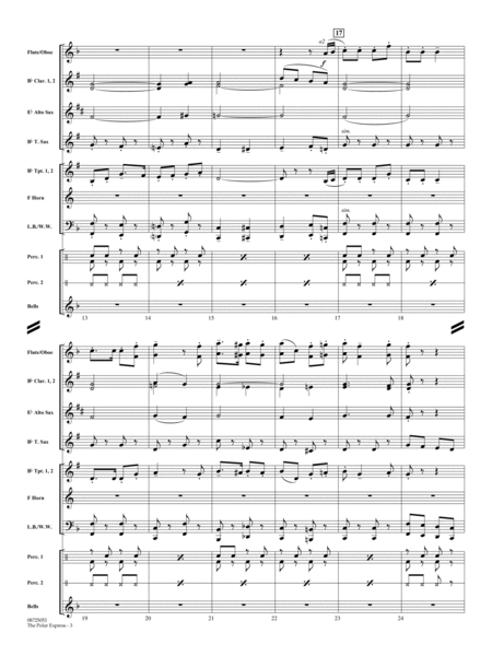 The Polar Express (Main Theme) (arr. Johnnie Vinson) - Full Score