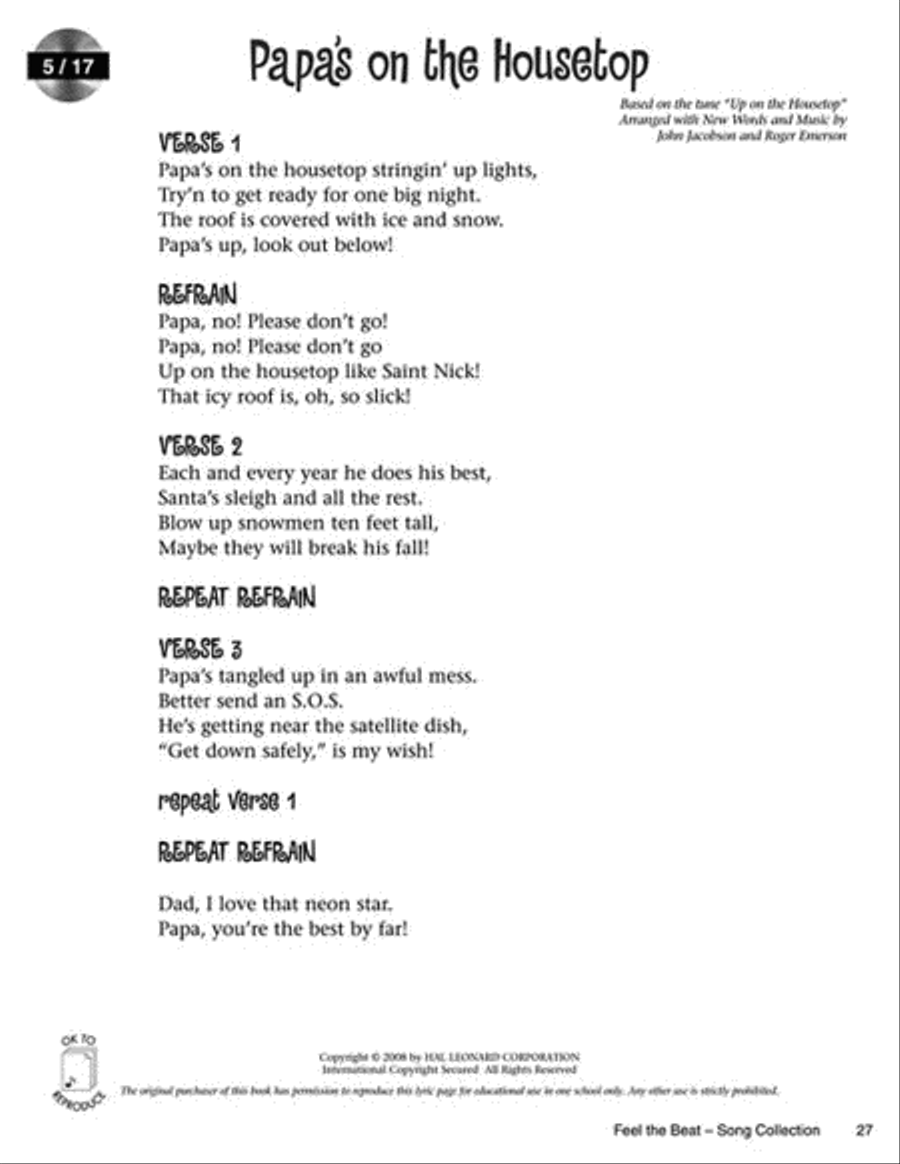 Feel the Beat! Feel the Beat! Choir scores gallery preview page 4