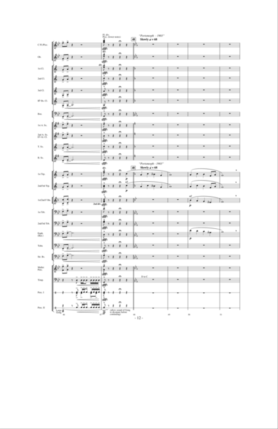In the Winter of 1730: A River's Journey Concert Band scores gallery preview page 11