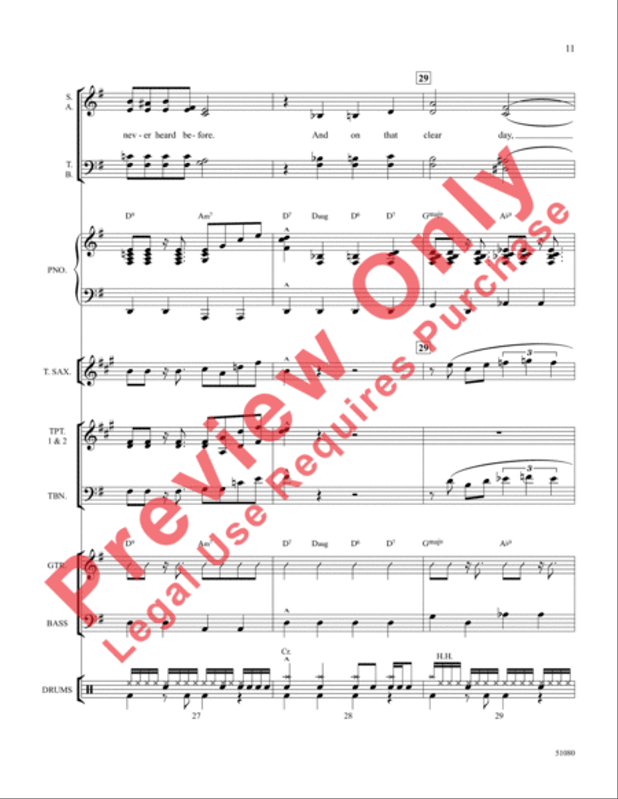 On a Clear Day On a Clear Day Choir scores gallery preview page 12