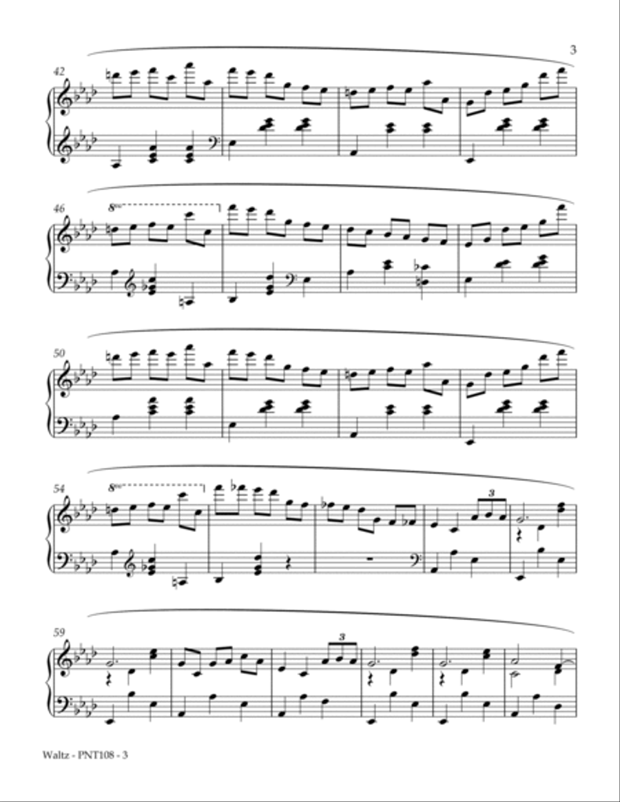 Waltz in Ab major, Opus 42 Piano Method scores gallery preview page 3