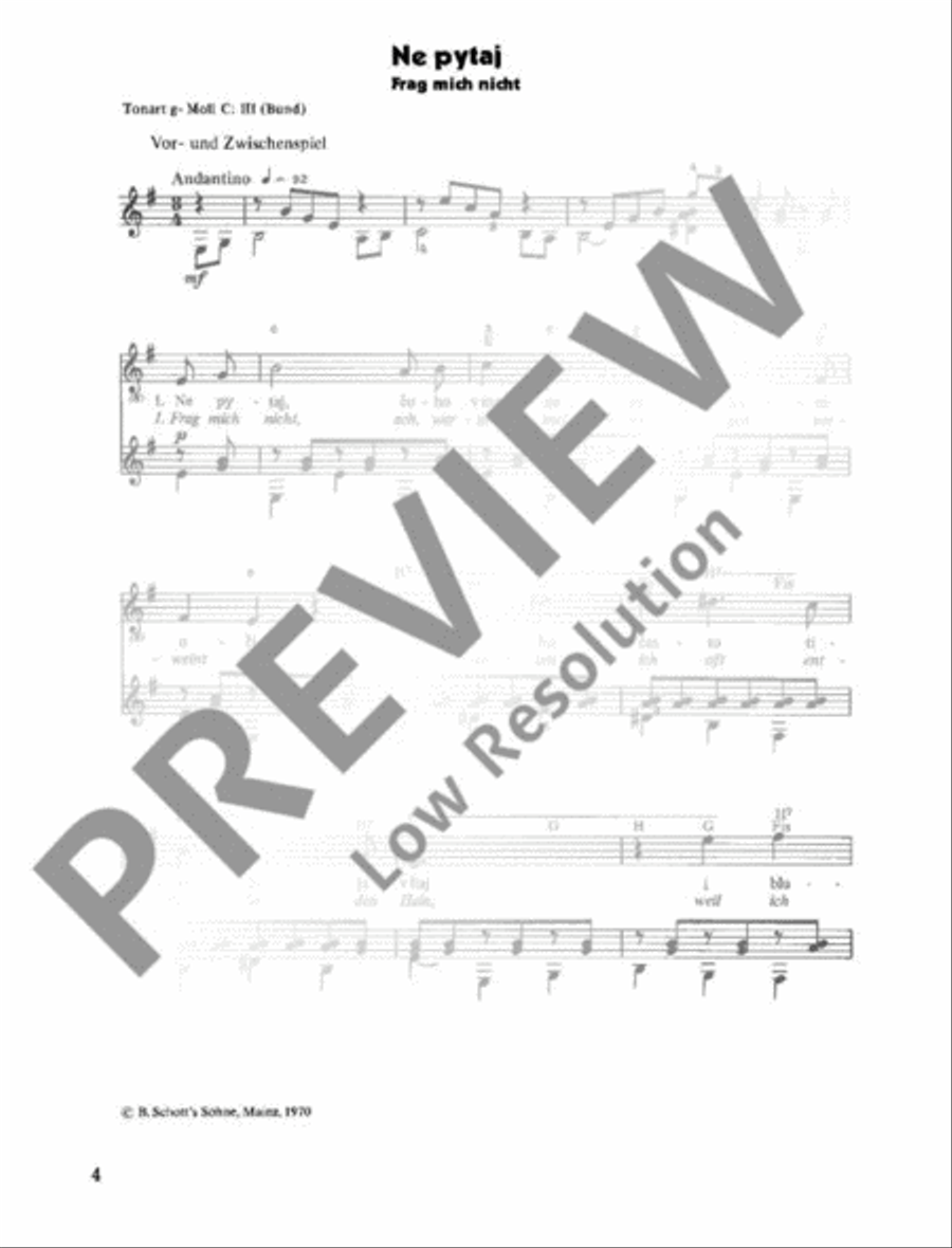 Ukrainische Volksweisen High Voice scores gallery preview page 5