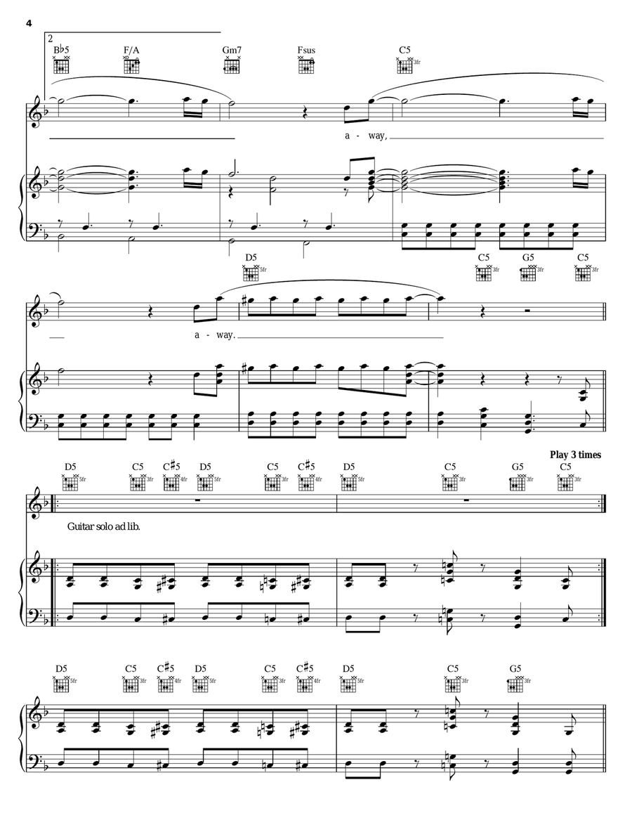 Rock Brigade Rock Brigade Piano, Vocal, Guitar scores gallery preview page 4