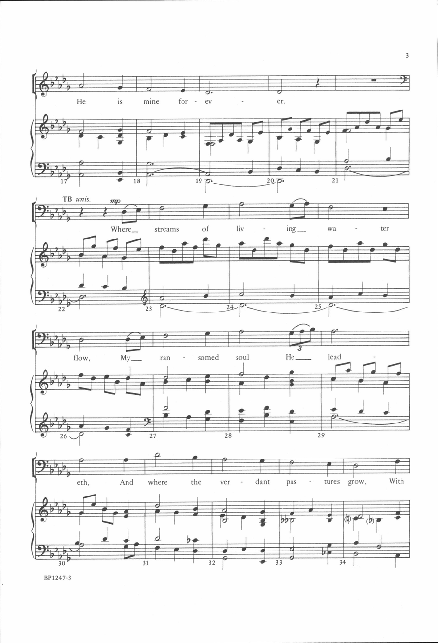 The King of Love My Shepherd Is - Beck 4-Part scores gallery preview page 3