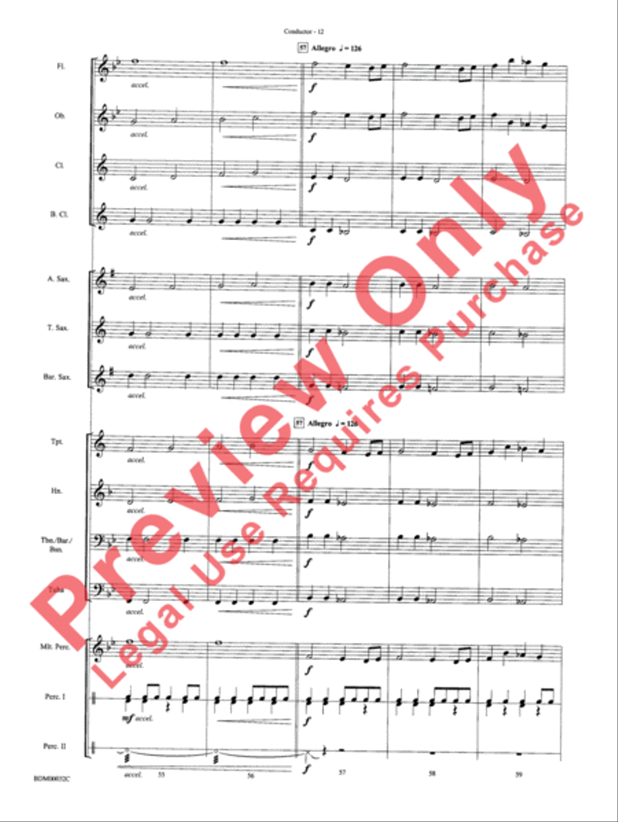 Spectrum Concert Band scores gallery preview page 15