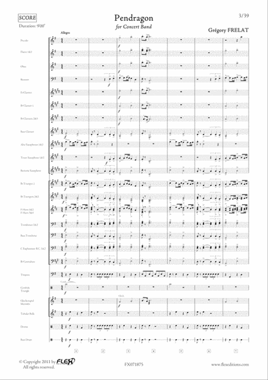 Pendragon Concert Band scores gallery preview page 3