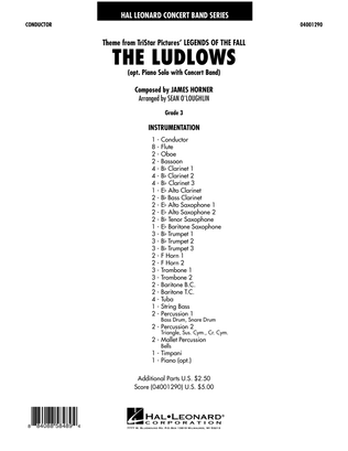 Book cover for The Ludlows (from "Legends of the Fall") - Full Score
