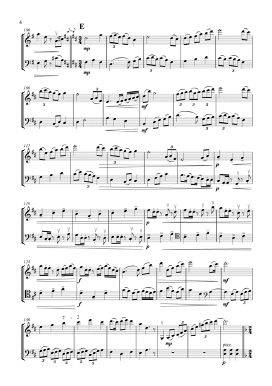 In This Time of Plague - 3 Duets for Violin and Cello String Duet scores gallery preview page 6