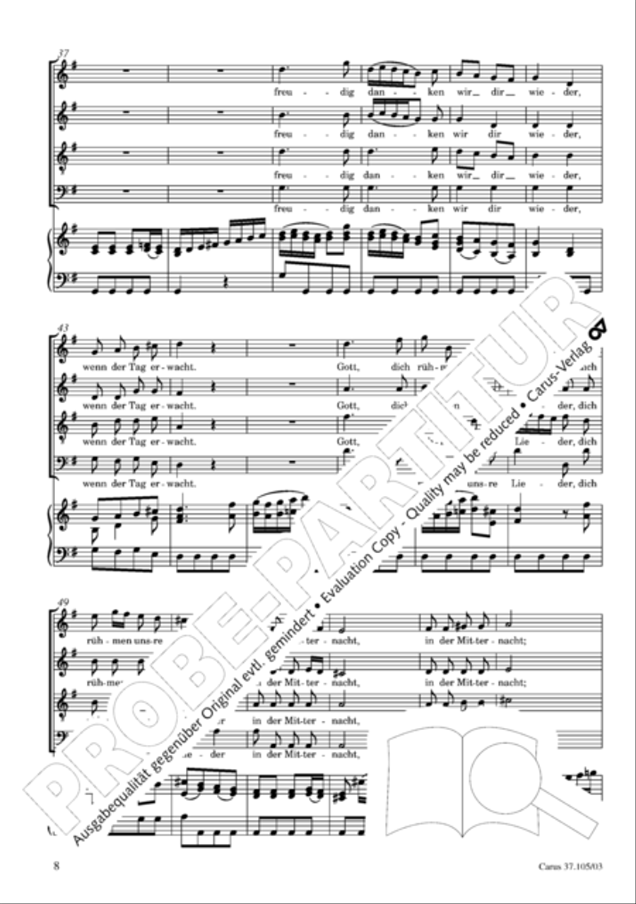 Die Freude der Hirten uber die Geburt Jesu 4-Part scores gallery preview page 9