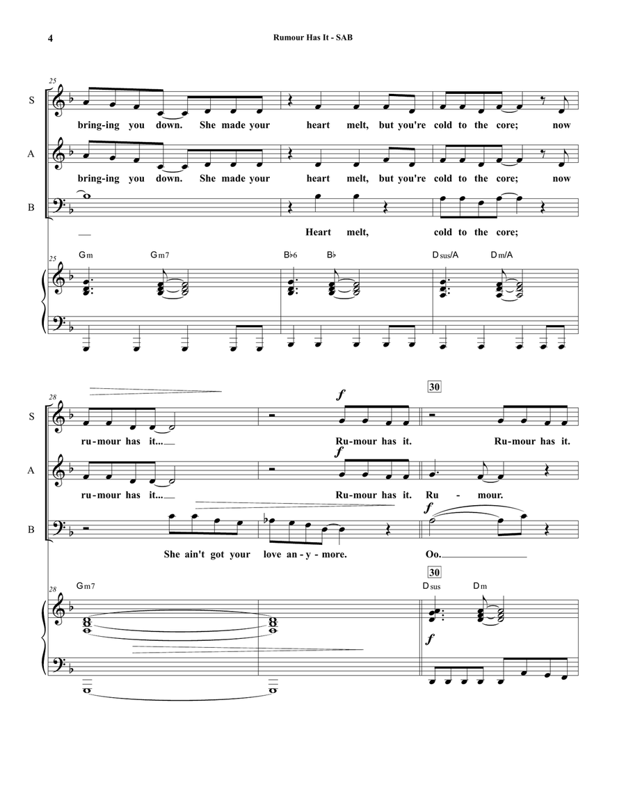 Rumour Has It 3-Part scores gallery preview page 4