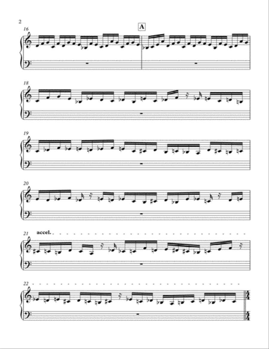 glitter-in-G, not gold for Alto Saxophone, Tenor Saxophone and Piano - Piano Part Small Ensemble scores gallery preview page 2