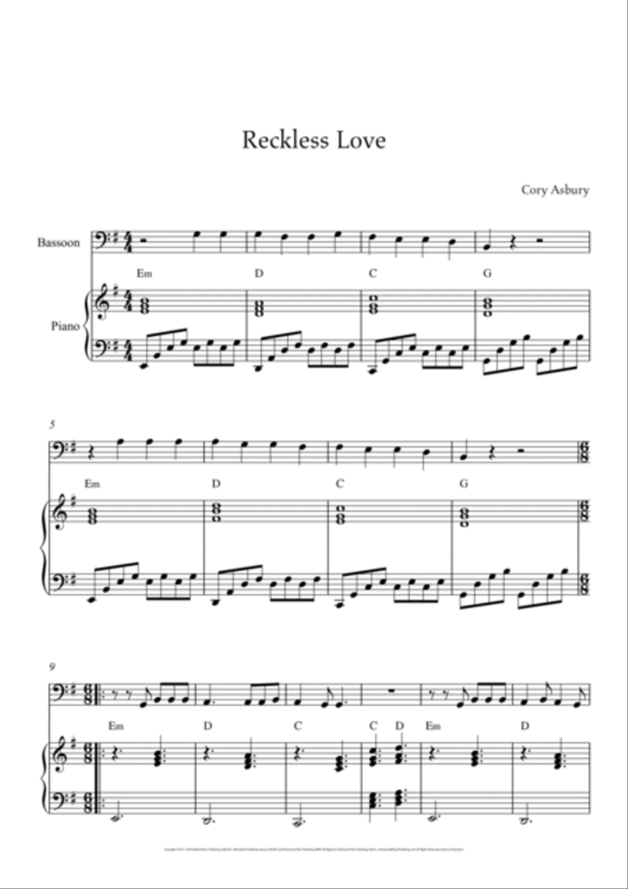 Reckless Love Reckless Love Small Ensemble scores gallery preview page 2