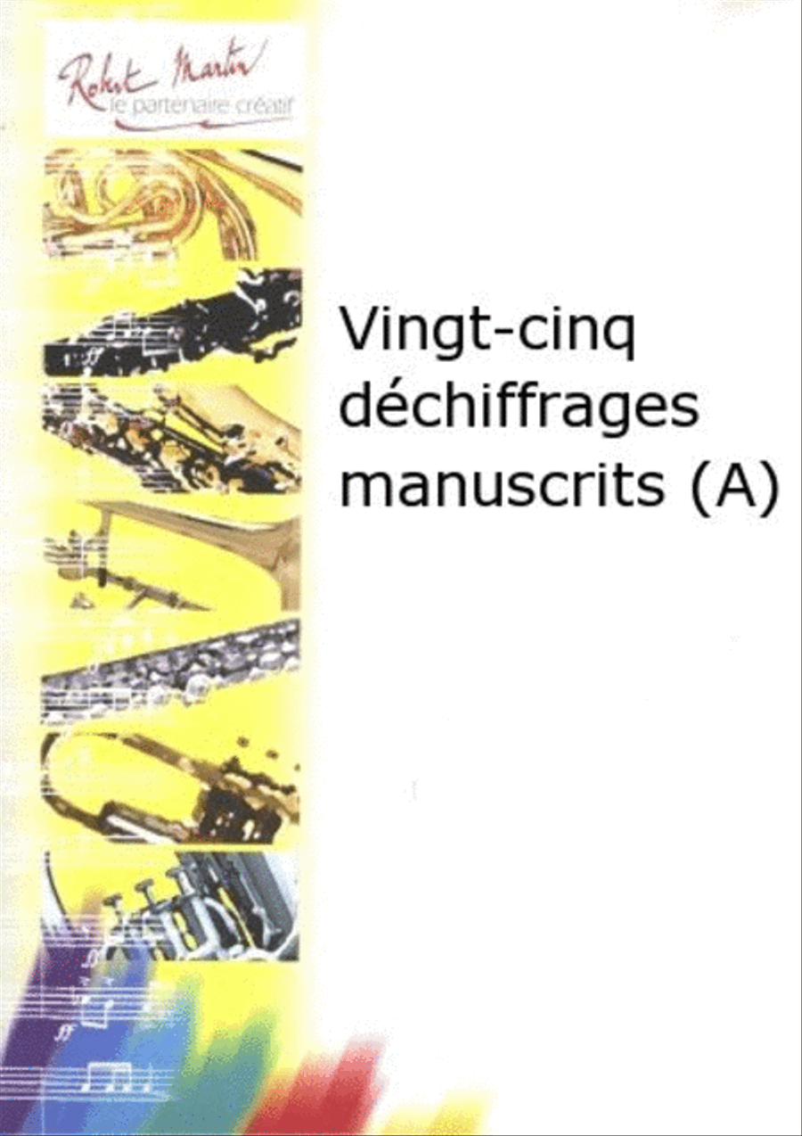 Déchiffrages manuscrits (a) (25), pour trompette by Julien Porret Trumpet - Sheet Music