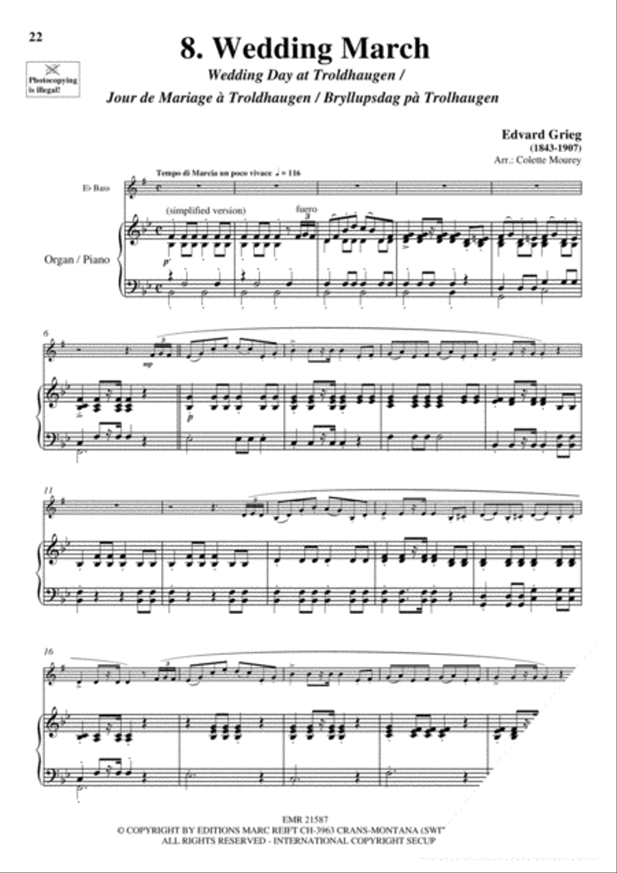 20 Greatest Wedding Solos Organ scores gallery preview page 10