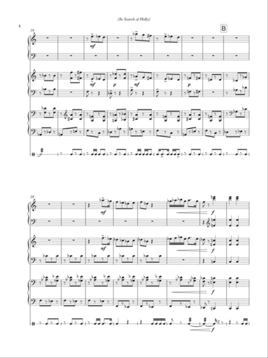 [Carlsen] In Search of Holly Percussion Ensemble scores gallery preview page 6