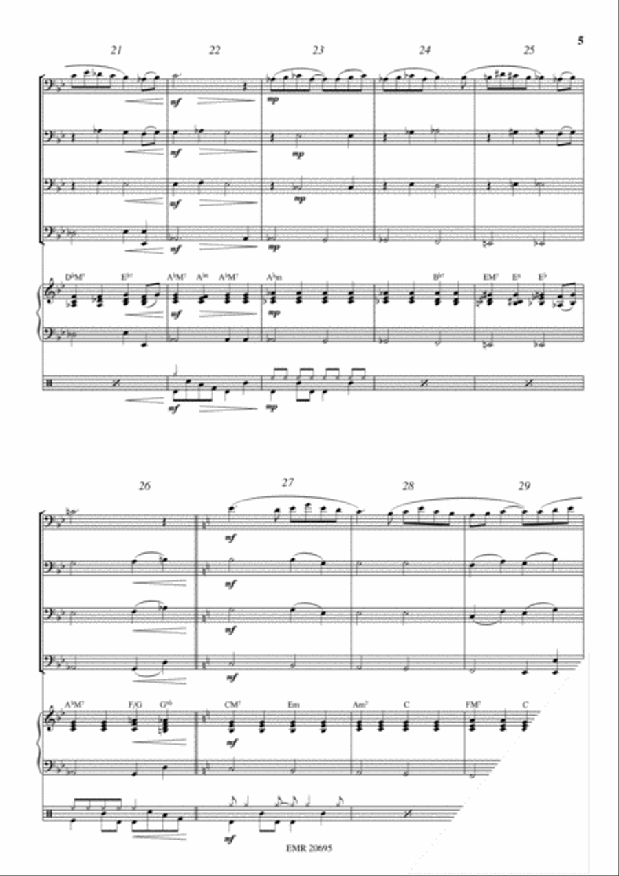 Keep Cool Keep Cool Euphonium Quartet scores gallery preview page 5