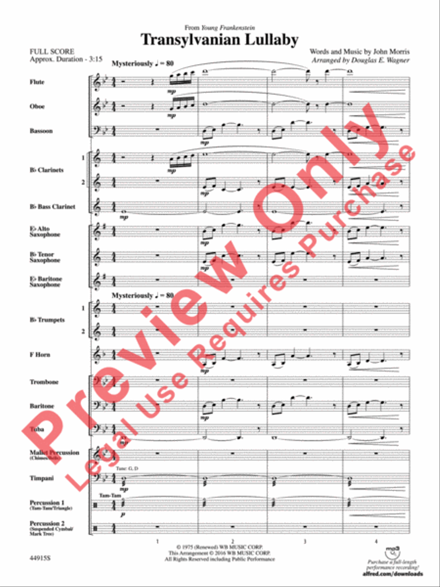 Transylvanian Lullaby Transylvanian Lullaby Concert Band scores gallery preview page 4