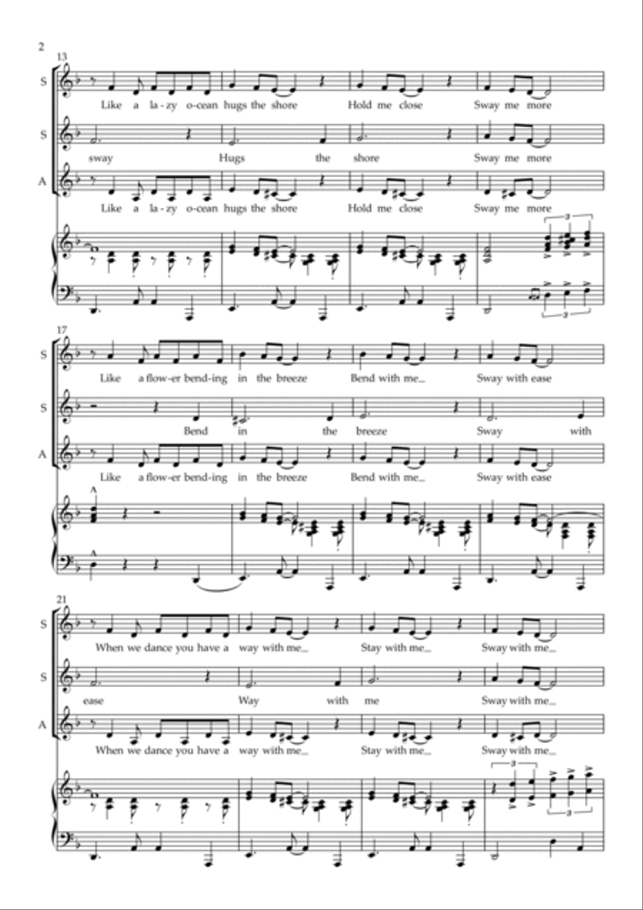 Sway (quien Sera) Sway (quien Sera) SSA scores gallery preview page 3