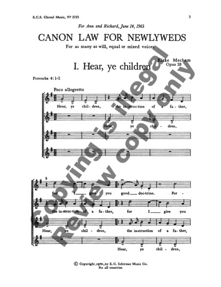 Canon Law for Newlyweds