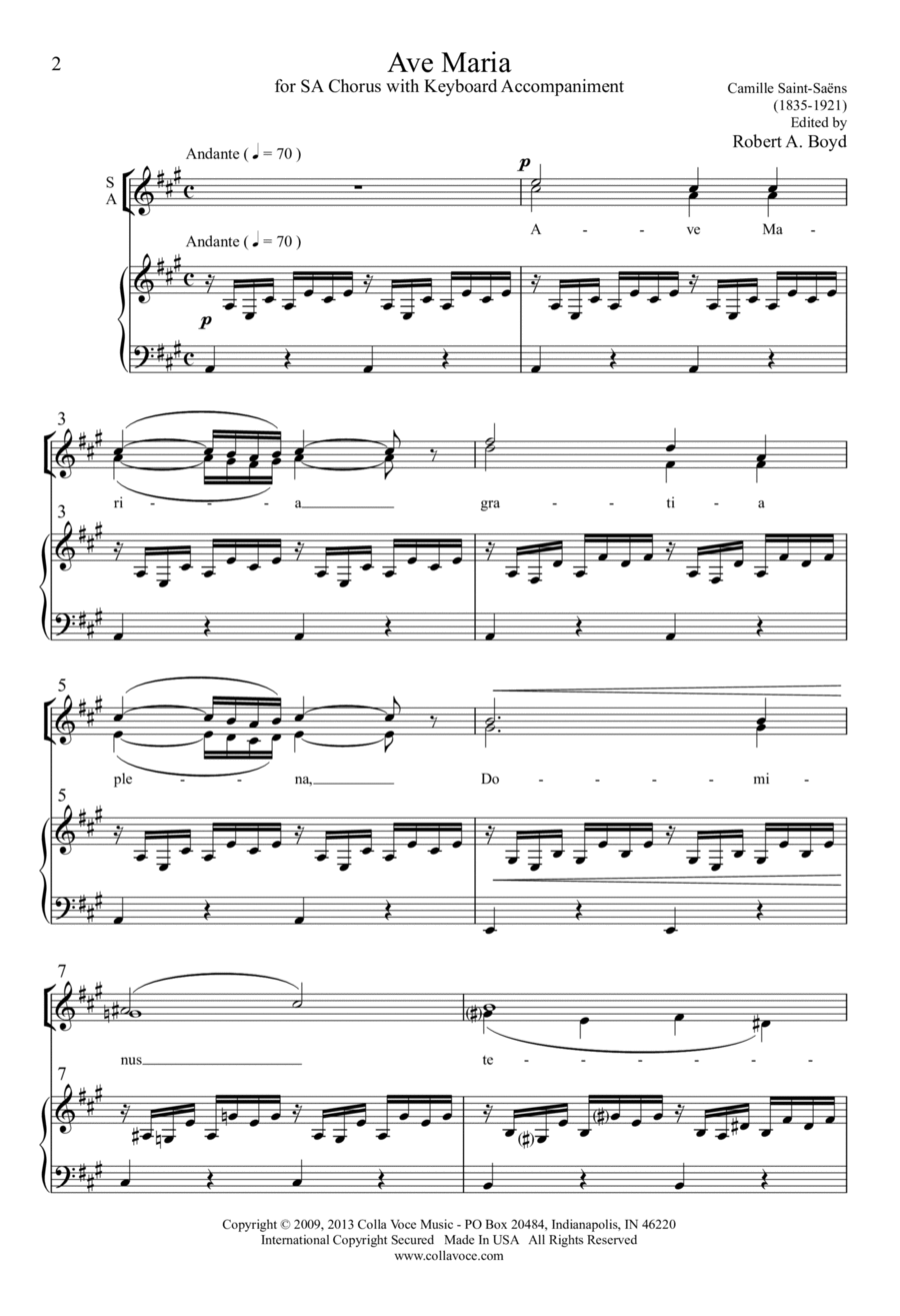 Ave Maria Ave Maria SA scores gallery preview page 1