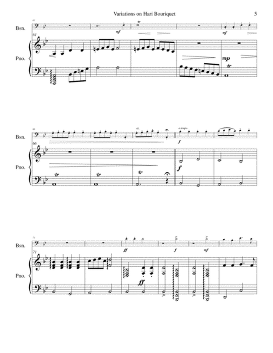 Variations on Hari Bouriquet for bassoon and piano image number null