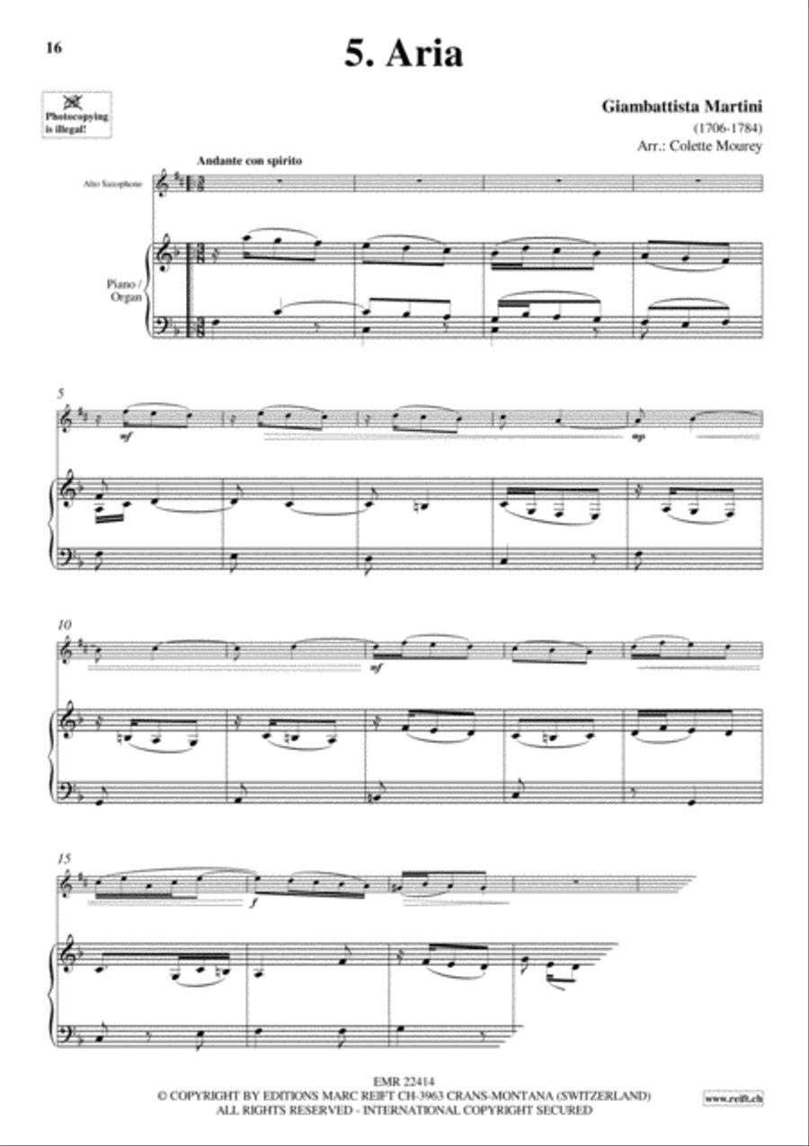 20 Greatest Arias Alto Saxophone scores gallery preview page 7