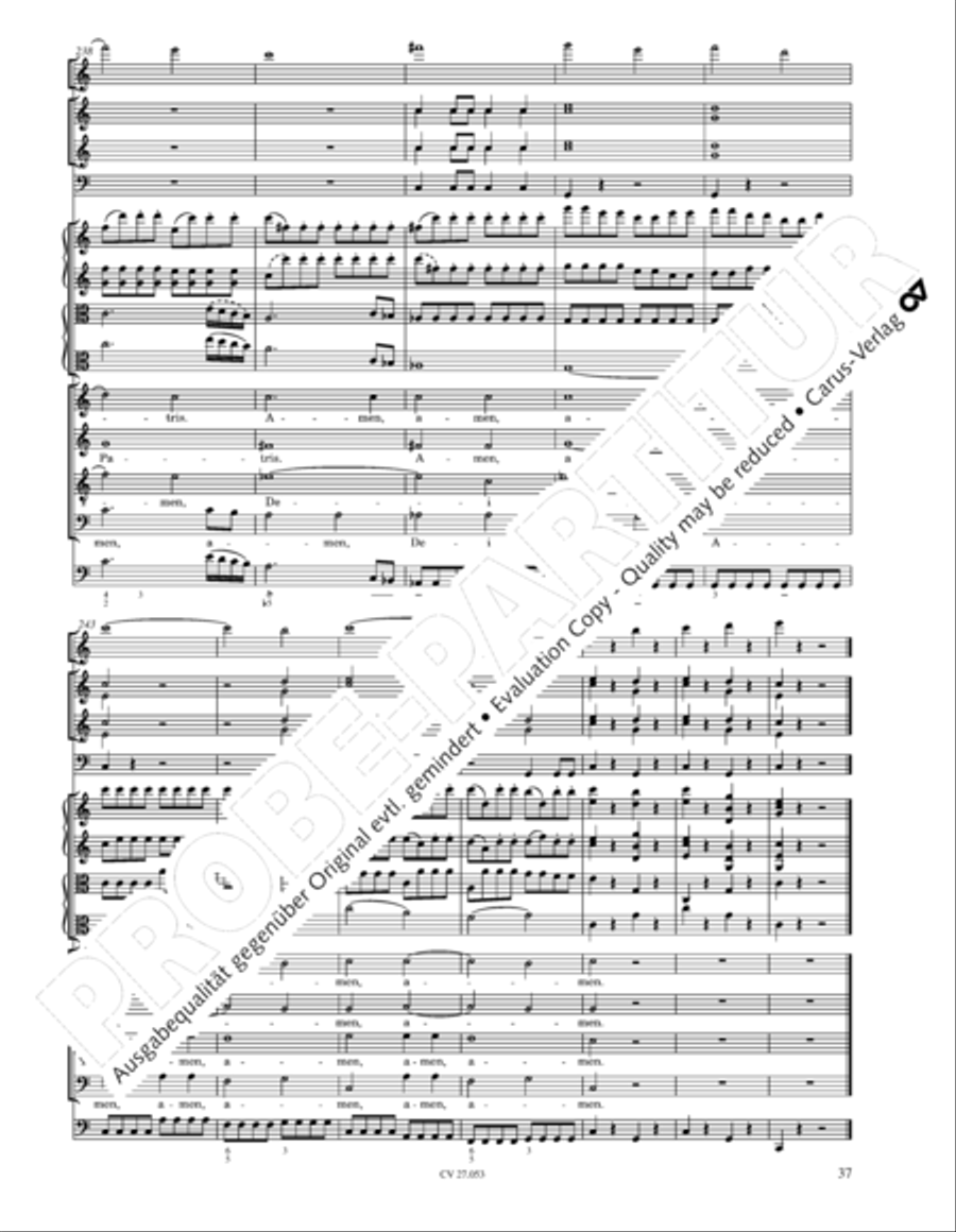 Creation Mass in A-major after Joseph Haydn (Schopfungsmesse in A nach Joseph Haydn) 4-Part scores gallery preview page 38