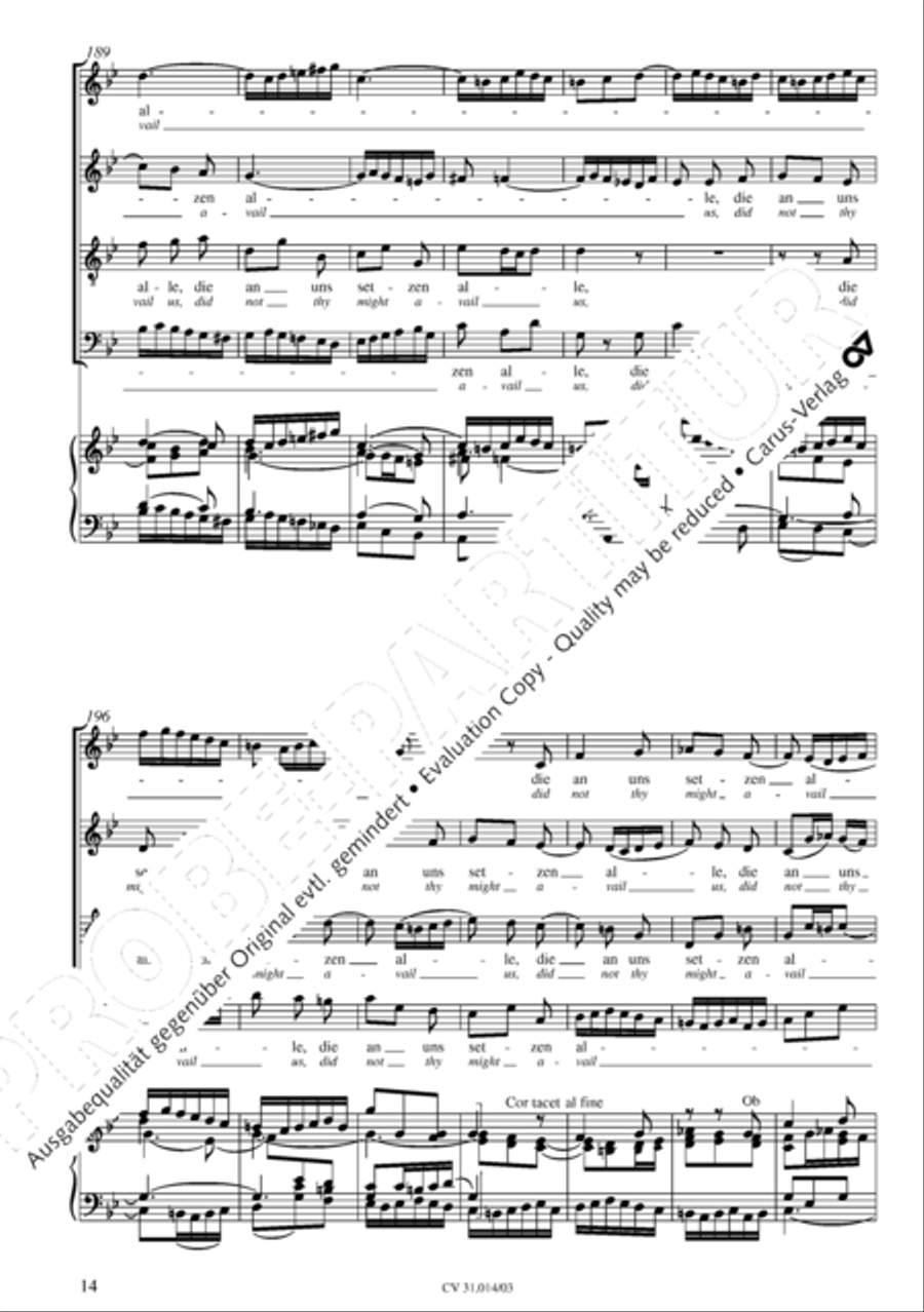 Were God not with us here today (War Gott nicht mit uns diese Zeit) STB scores gallery preview page 15
