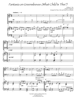 Book cover for What Child Is This? - arranged for Flute, Cello and Piano