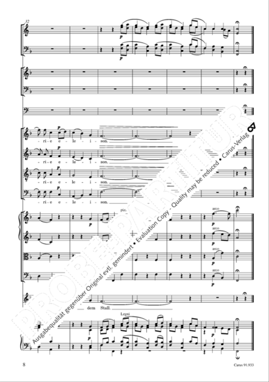 Missa carminum Missa carminum 4-Part scores gallery preview page 11