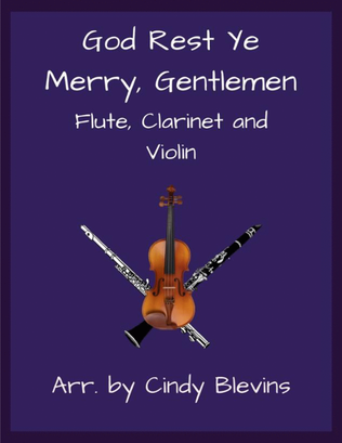 Book cover for God Rest Ye Merry, Gentlemen, Flute, Clarinet and Violin