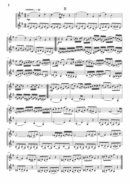 Three Page Sonata No. 1 (for 2 Clarinets)
