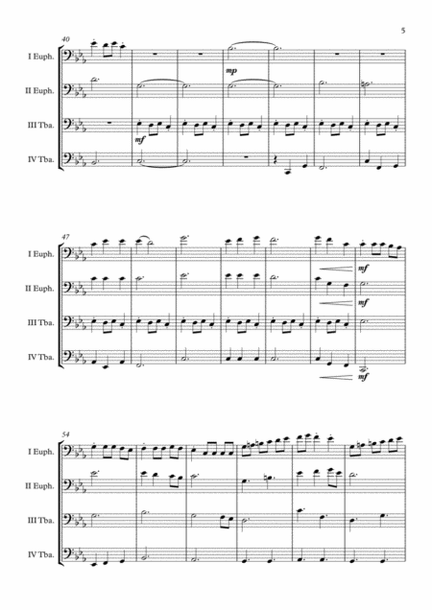 "Carol Of The Bells" (Pentatonix Style) Tuba Quartet arr. Adrian Wagner image number null