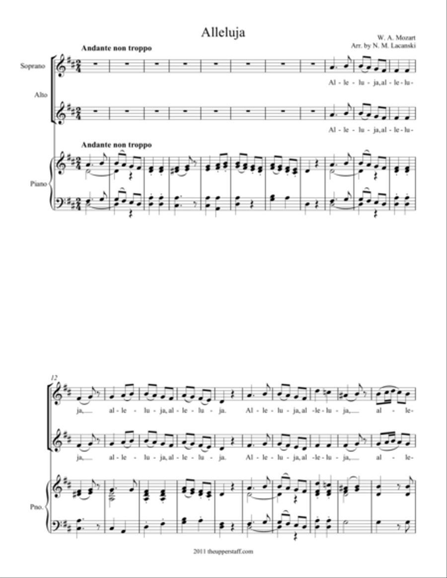 Alleluja SA scores gallery preview page 1