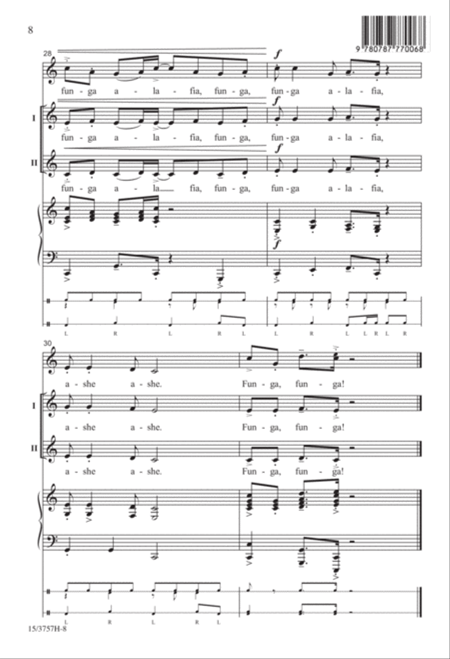 Funga Alafia Funga Alafia 2-Part scores gallery preview page 8
