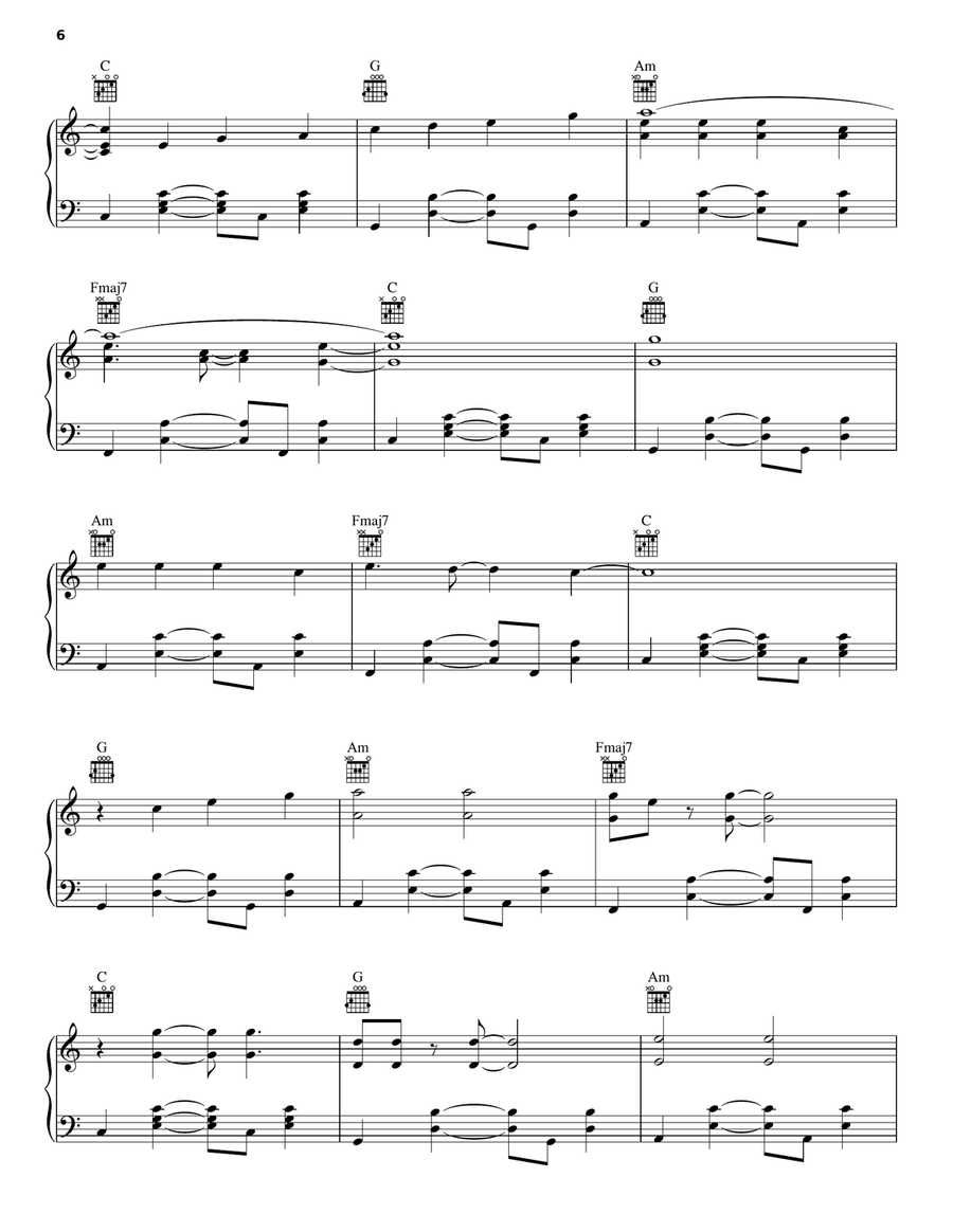 Little Talks Piano, Vocal, Guitar scores gallery preview page 6
