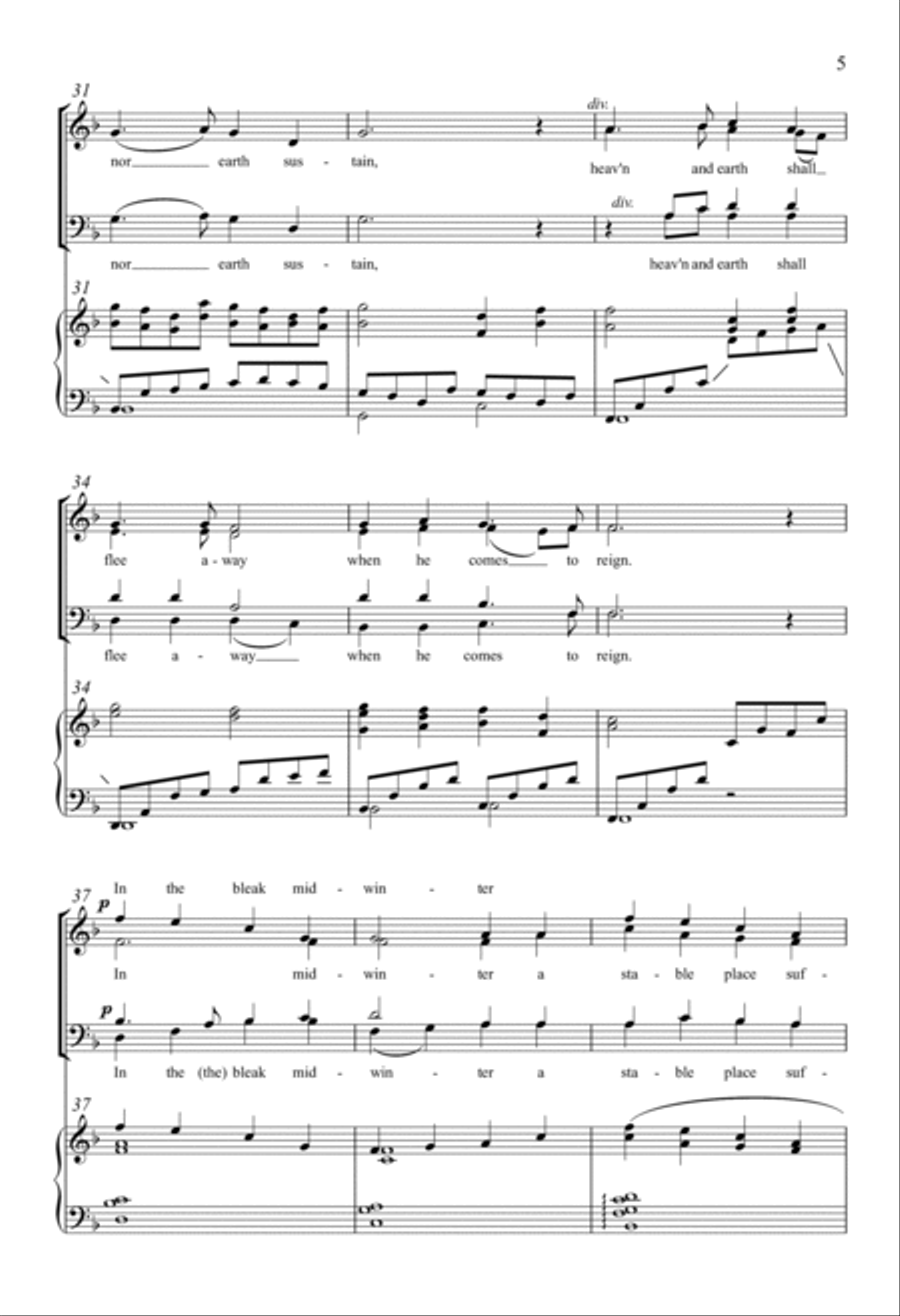 In The Bleak Midwinter In The Bleak Midwinter 4-Part scores gallery preview page 3