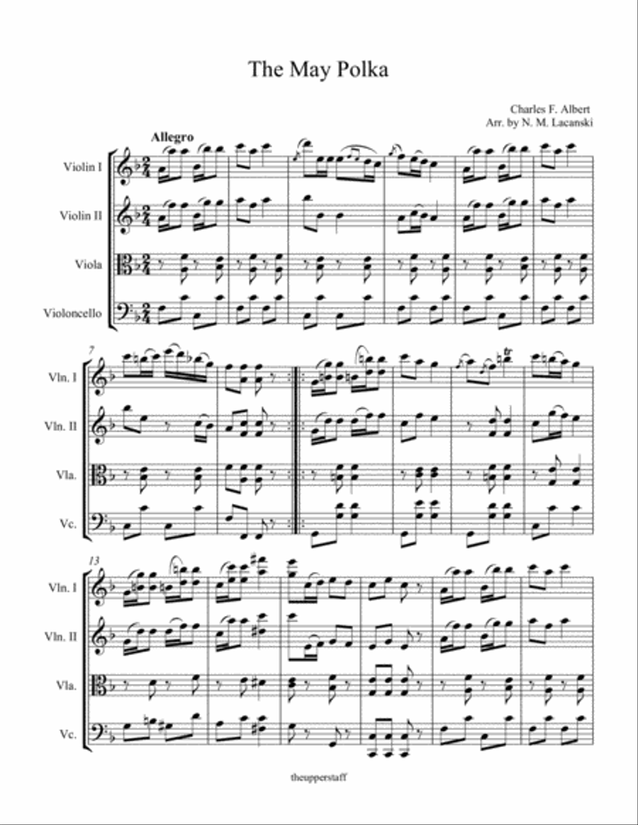 The May Polka The May Polka String Quartet scores gallery preview page 2